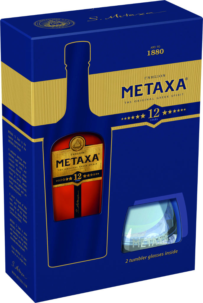 Geschenkpackung Gläsern mit Metaxa Sterne kaufen in 2 12