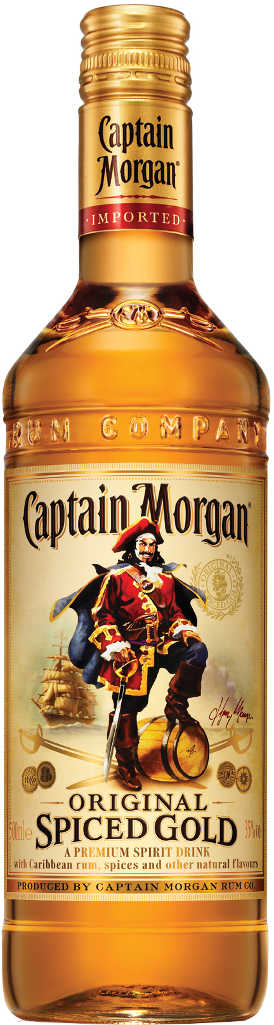 0,5 Gold Captain Spiced Morgan Liter